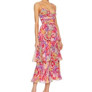 AMUR LUKE PLEATED TIER DRESS